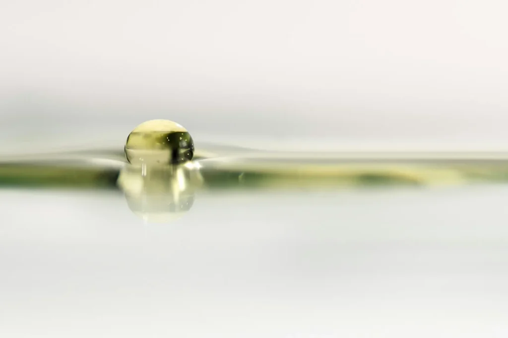 Single water droplet on surface