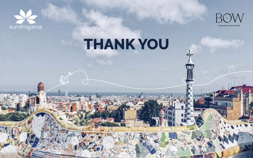 Art for Barcelona Olfaction Week with a beautiful picture from Güell Park