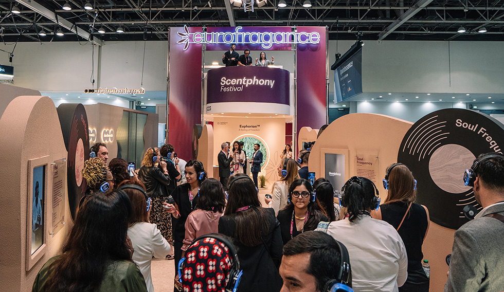 Eurofragance presentation of Scentphony in exhibition event in Middle East.