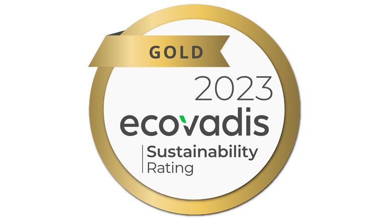 Ecovadis Sustainability Gold Award 2023
