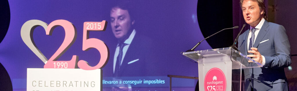 Santiago Sabatés speaking in Eurofragance 25th Anniversary