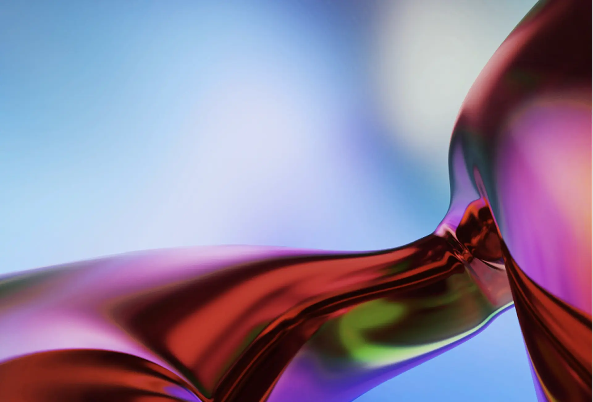 Colourful abstract fluid shapes blending